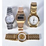 Four Vintage Seiko Quartz Watches. Largest 4cm incl crown, not working - need battery (4)