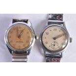 Gents Vintage Military Style Wristwatches Hand-wind/Automatic Working x 2. (2)