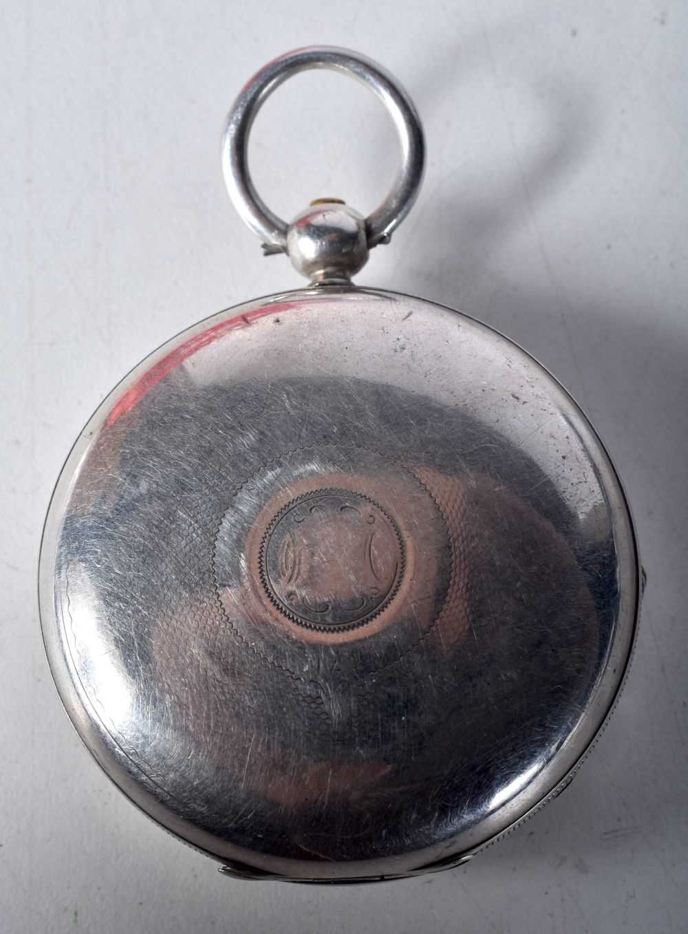 Victorian Silver Gents Open Face Pocket Watch.  Hallmarked Birmingham 1900.  Movement - Key-wind. - Image 2 of 4