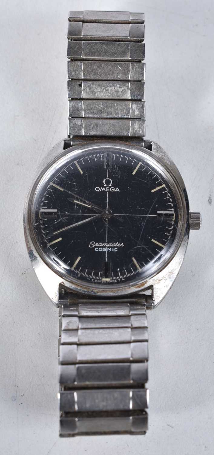 An Omega Seamaster Cosmic Watch. Dial 3.7cm incl crown, working