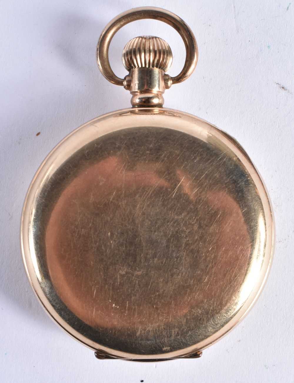 VERTEX REVUE Gents Vintage Rolled Gold Open Face Pocket Watch Hand-wind Working. 5 cm diameter. - Image 4 of 4