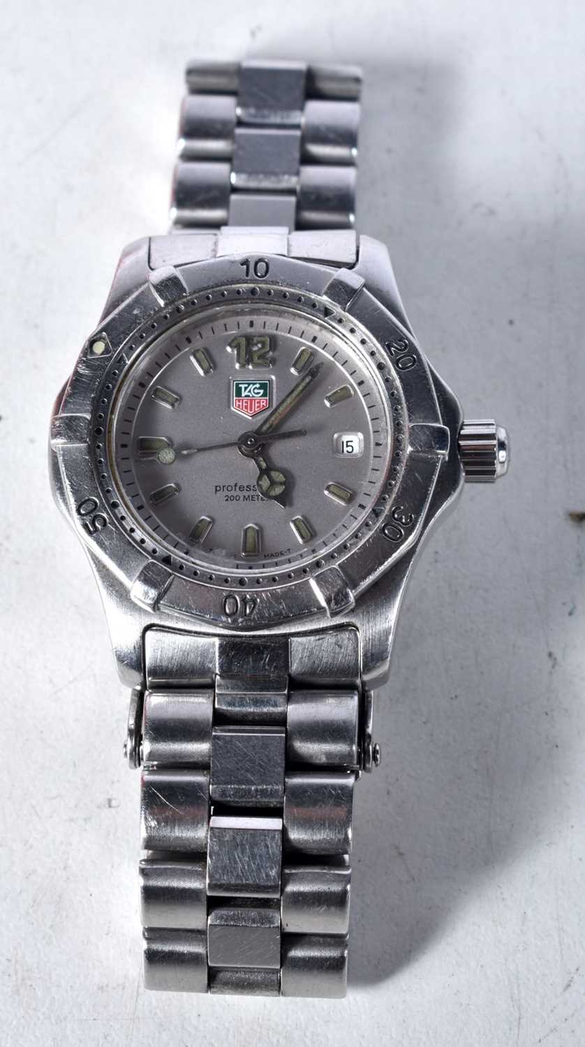 TAG Heuer Professional 200 Meter White Dial Watch.  Dial 3.2cm incl crown, working