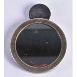 A Silver Links of London Retro Handbag Mirror. Stamped 925. 7.6cm x 6cm x 0.7cm, weight 47g