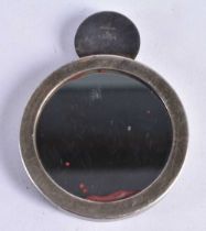 A Silver Links of London Retro Handbag Mirror. Stamped 925. 7.6cm x 6cm x 0.7cm, weight 47g