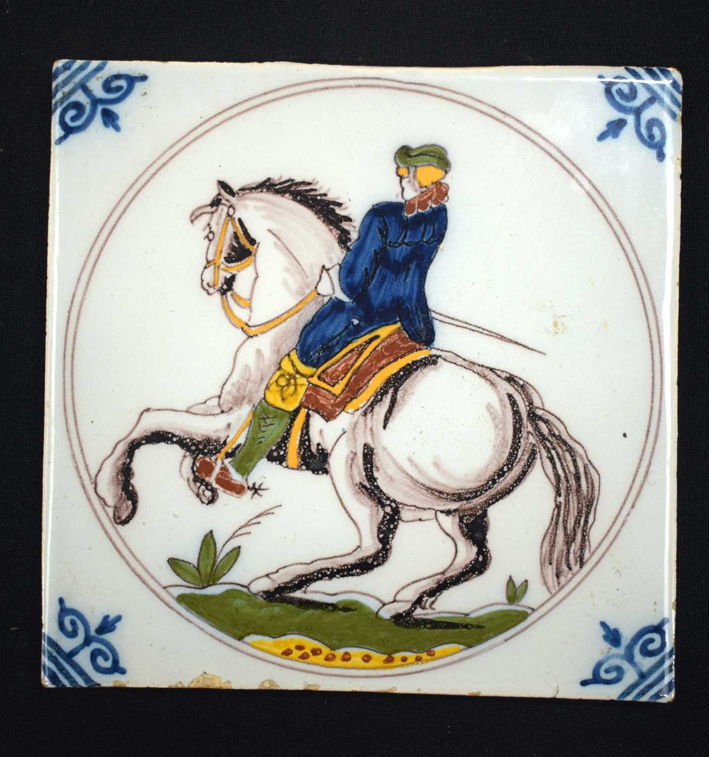 SIX DELFT POLCYRHOMED TILES. 12.5 cm square. (6) - Image 11 of 20