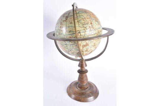 AN ANTIQUE GLOBE TERRESTRE J FOREST GLOBE. 36 cm x 20 cm. - Image 2 of 5