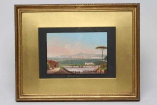 NEAPOLITAN SCHOOL (19th century) Napoli dal Campo, inscribed with title, gouache, 6 1/2" x 9 1/2" (