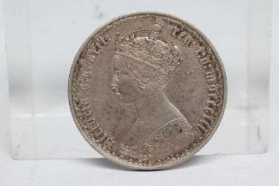 A VICTORIA GOTHIC FLORIN, 1852, crowned bust, cruciform back (Est. plus 24% premium inc. VAT)