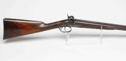 A PERCUSSION DOUBLE BARRELLED SHOTGUN, by Samuel & C. Smith of Princess Street London, the 28"