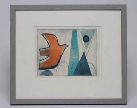 Y HENRIETTA CORBETT (b.1962) "Bird with Pyramid", 7/10 signed in pencil, artist’s label to
