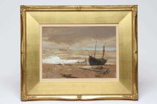 THOMAS BUSH HARDY (1842-1897) "Afternoon Eastbourne", signed lower left and dated 1872,