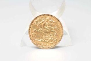 A VICTORIA OH HALF SOVEREIGN, 1897, 4g (Est. plus 20% premium)