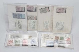 GIBRALTAR AND MALTA STAMPS, collection of George V stamps on six stock cards including 1921/22