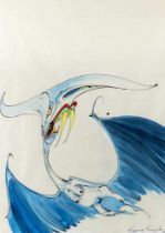 Y GERALD SCARFE (b.1936) The Sabre-Toothed Ptorydactyl (Thatcherlottus), signed lower right and