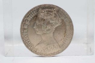 A VICTORIA GOTHIC FLORIN, 1884, crowned bust, cruciform back (Est. plus 24% premium inc. VAT)