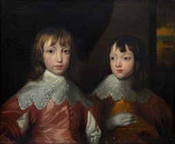 AFTER SIR ANTHONY VAN DYKE (1599-1641) Early 19th century, Portrait of Two Boys in Court Dress,