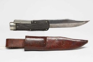 A FOLDING BOWIE KNIFE, by Joseph Haywood & Company, Sheffield, late 19th/early 20th century, the