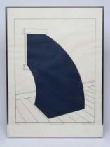 Y PATRICK HUGHES (b.1939) "Darkness Falls", 4/100, signed, inscribed and dated (19)76 in pencil,