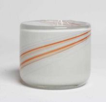 A MALCOLM SUTCLIFFE ART GLASS VASE with etched signature to the base, dated ’78, 3 1/2" high, with