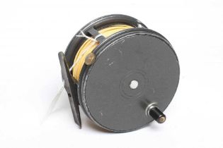 HARDY THE "PERFECT" 4 1/2" SALMON FISHING REEL with brass foot and rim tension screw (Est. plus