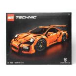 Lego Technic set 42056, Porsche 911 GT3 RS, boxed Condition Report: Opened, built, unchecked for
