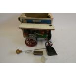 Mamod TE 1 a Traction engine, boxed with accessories, good+