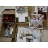 6 boxes of dolls house furniture and accessories, including 9 boxed Dijon dining table, 9 boxed