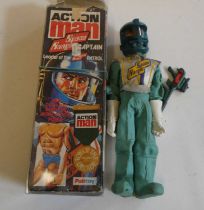Action Man Space Ranger Captain, box has minor tape damage, figure has some play wear, otherwise