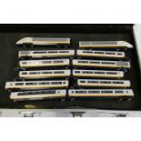 KATO N gauge Euro star train with two power cars and 10 coaches, good to excellent