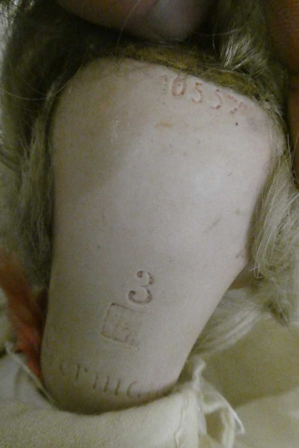 Two Heubach socket head dolls, one 11 1/2" 6970 doll with sleeping eyes, closed mouth and fixed - Image 5 of 5