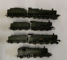 Four Hornby GWR Locomotives compromising 28XX 2-8-0, GWR 22XX 0-6-0, Llandfair Grange and 61XX tank,