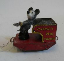 Mickey Mouse tender from the Wells Disney Mickey Train Set, fair to poor