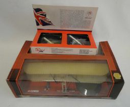 Corgi the Wright Flyer and Dan-Air London Boeing Aircraft, both items boxed, good to excellent