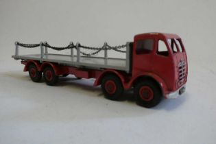 Dinky Foden Flatbed chain lorry finished in red and grey, unboxed, over all condition good+