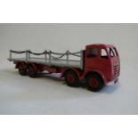 Dinky Foden Flatbed chain lorry finished in red and grey, unboxed, over all condition good+