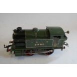 Hornby 20v Number 1 tank locomotive, LNER 2900, paint chips and minor rusting on body work, fair