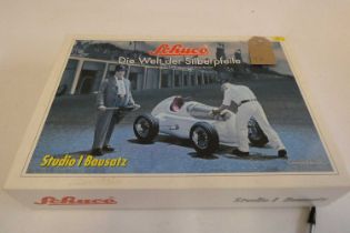 Schuco Di Welt der Silberpfile Mercedes - Benz 1936 Silver Arrow, late issue boxed, Excellent to