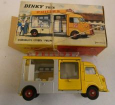 Hard to find French Dinky, 587 CITROEN H display van Phillips, yellow picture box has one end flap