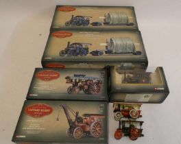 Five Corgi Vintage Glory traction engines, all items boxed, excellent and two additional unboxed