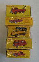 Atlas Dinky 555 Ford Thunderbird, 157 Jaguar XK120, 25.Ford Esso Tanker, 25JJ Ford Camion Bache Ford