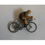 Rare lead racing bike and rider, good