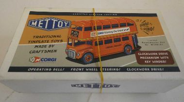 Mettoy Corgi London Bus, boxed, Excellent to mint