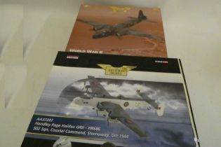 Corgi Aviation Archive HP Halifax Stornoway 1944 and Wellington Mk VIII Malta 1941, both items