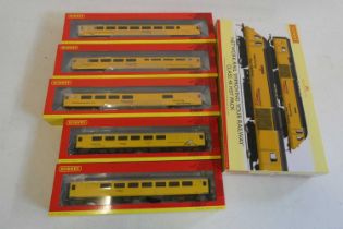 Hornby Network Rail Improving your Railways HST set and five coaches, all items boxed, excellent,