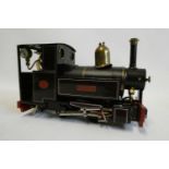 Avonside engineering company SM32 gas fired O-4-O tank locomotive ‘Ogwin’, finished in black,