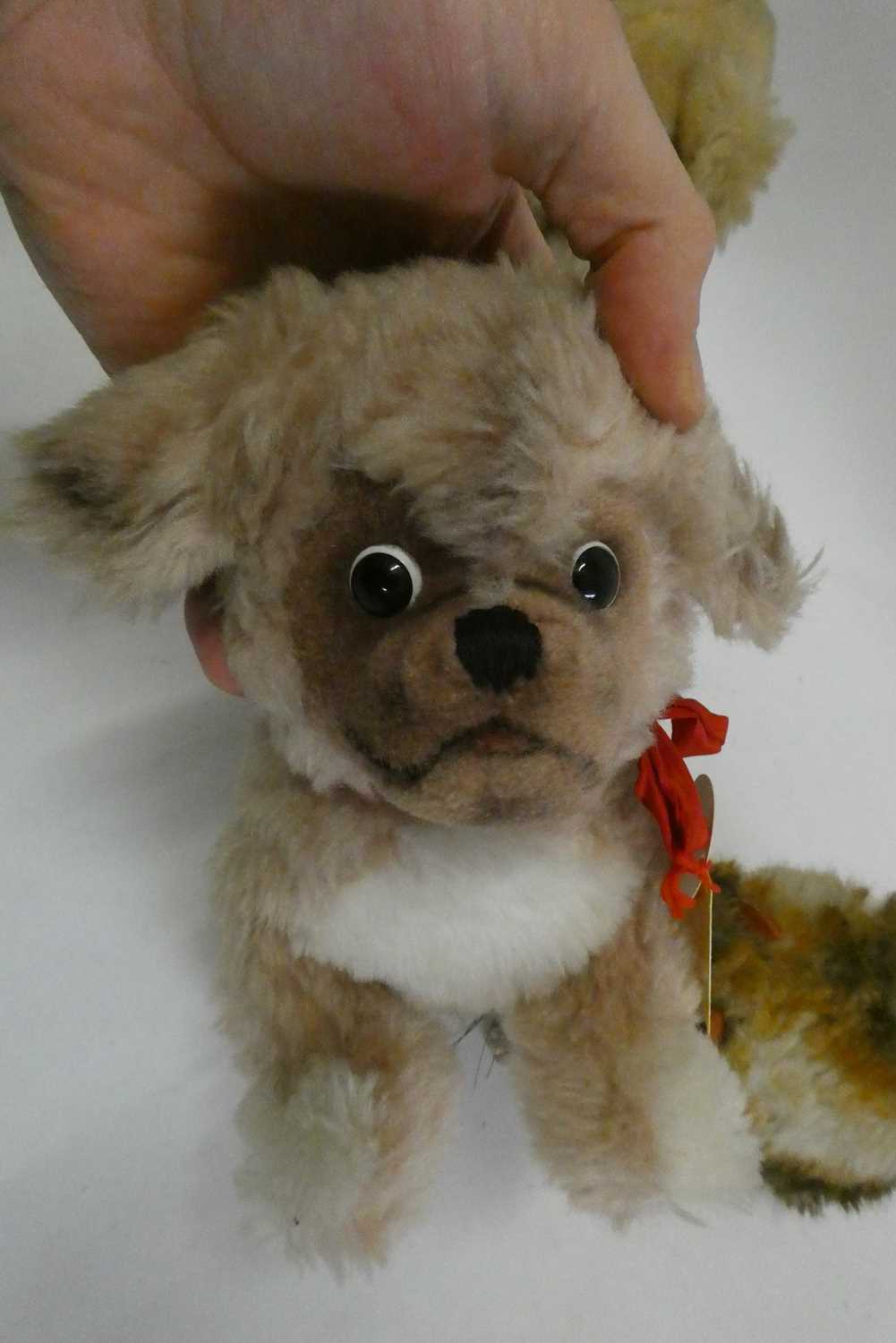 Four Steiff plush toys, comprising a Petsy dog, with googly eyes and white metal ear button, 11" - Image 2 of 3