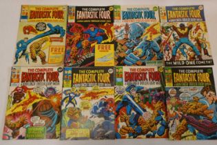 8 "The Complete Fantastic Four" Marvel comics numbers 1-7 and 9 Condition Report: Generally good,