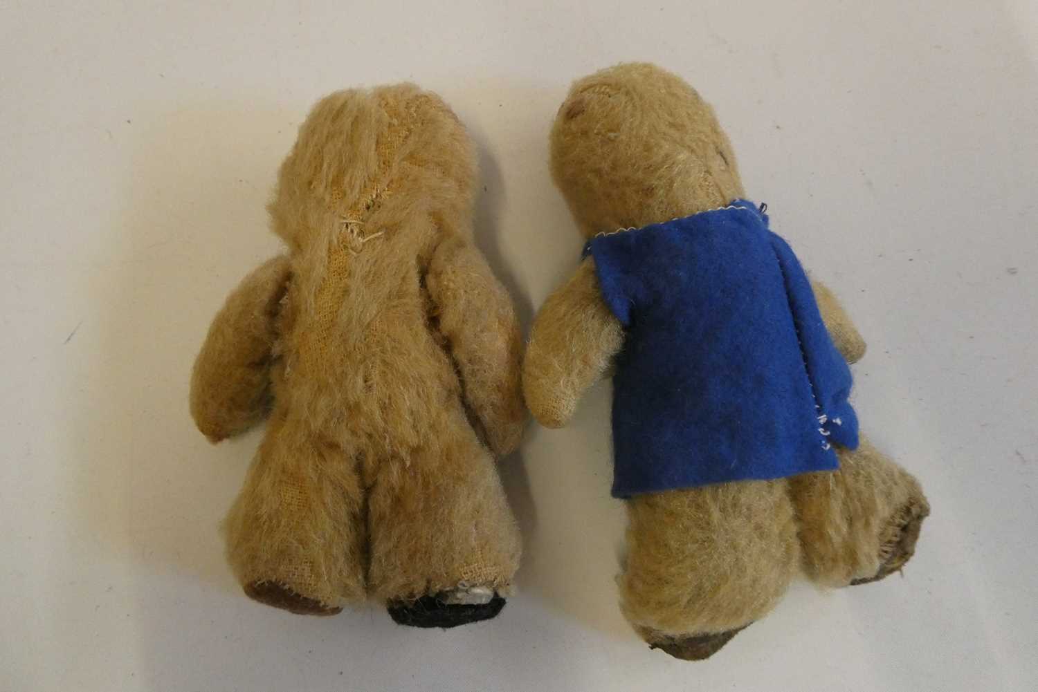 Rare Chad Valley "Three bears" mother and father teddies, both with glass eyes, felt clothing and - Bild 3 aus 4