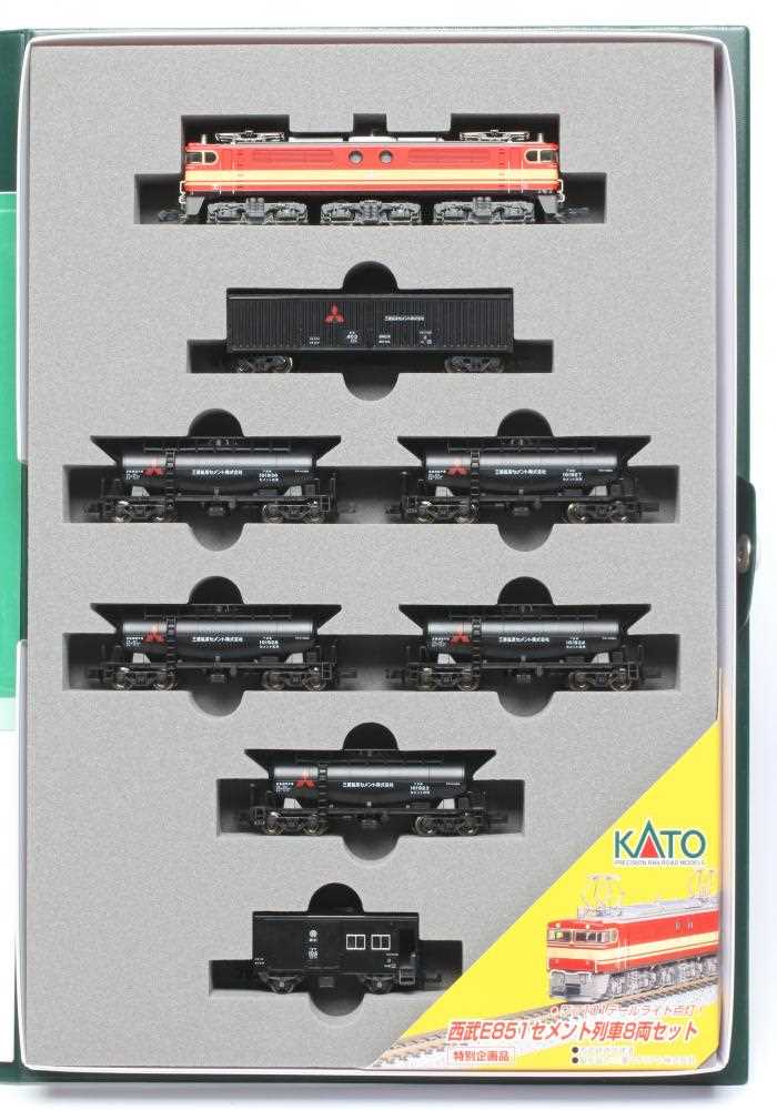KATO N gauge SEIBU Cement train set, boxed, excellent to mint