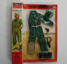 Action Man pursuit craft pilot outfit in unopened display packaging, packaging good